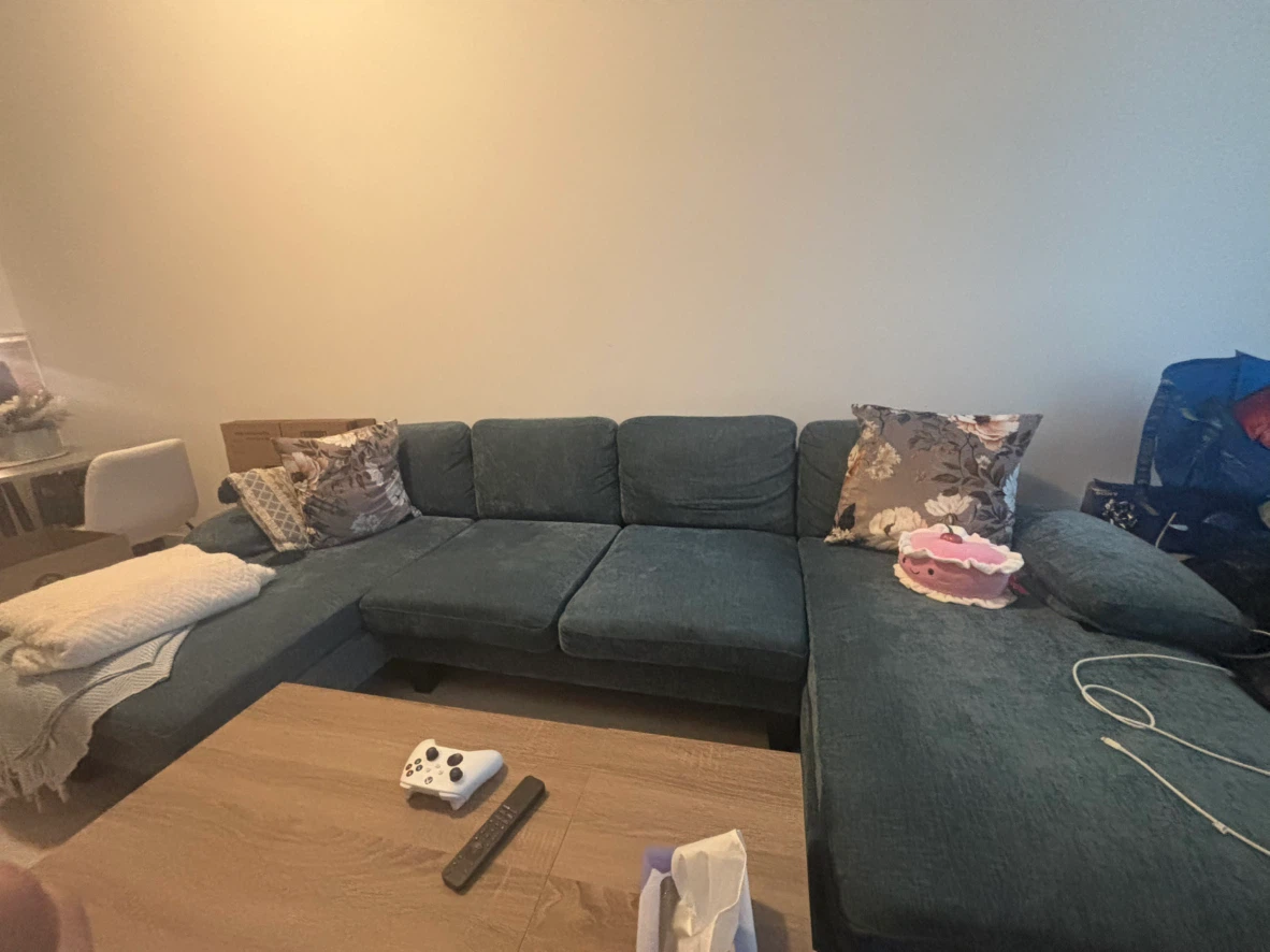 Moving sale Wayfair velvet couch u-shaped couch