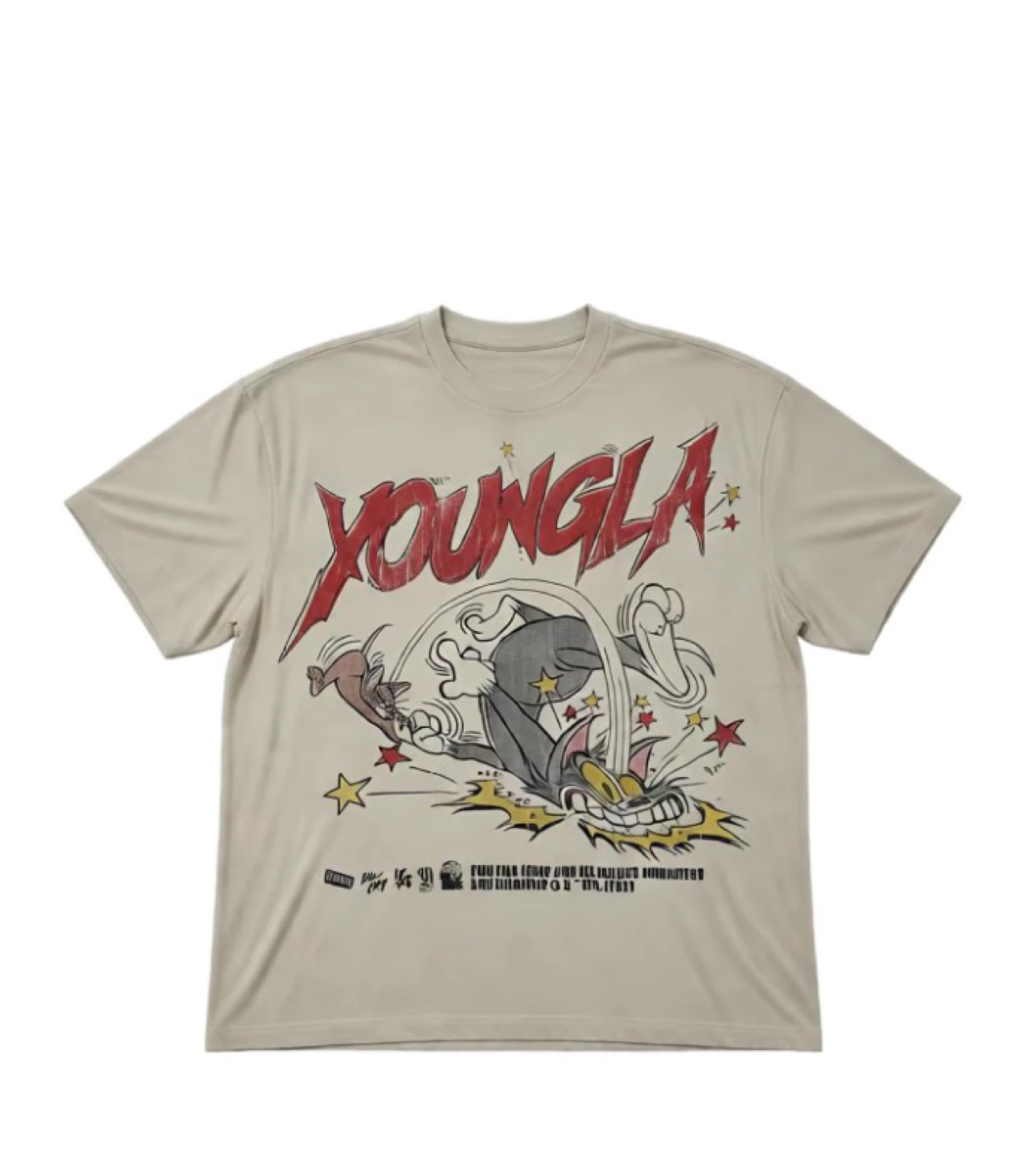 YoungLA x Tom & Jerry Graphic T-Shirt – NEW WITH TAGS 🐭🐱 - photo 2