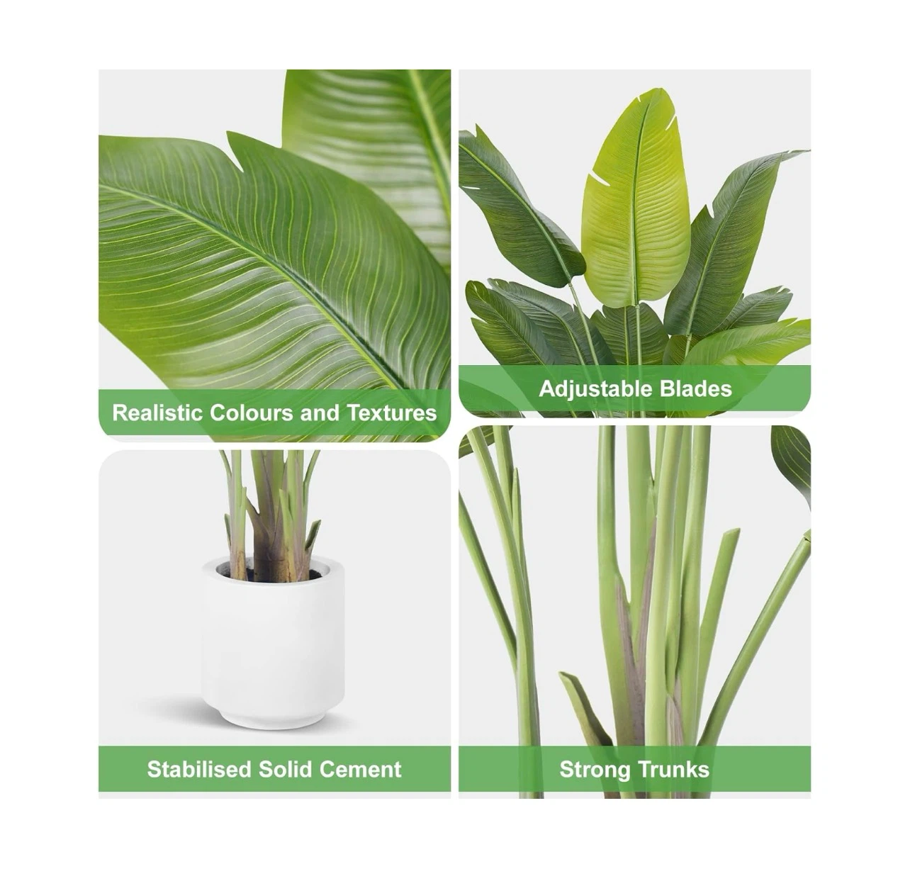 Brand new. Artificial Bird of Paradise Plant - 6.5ft - photo 5