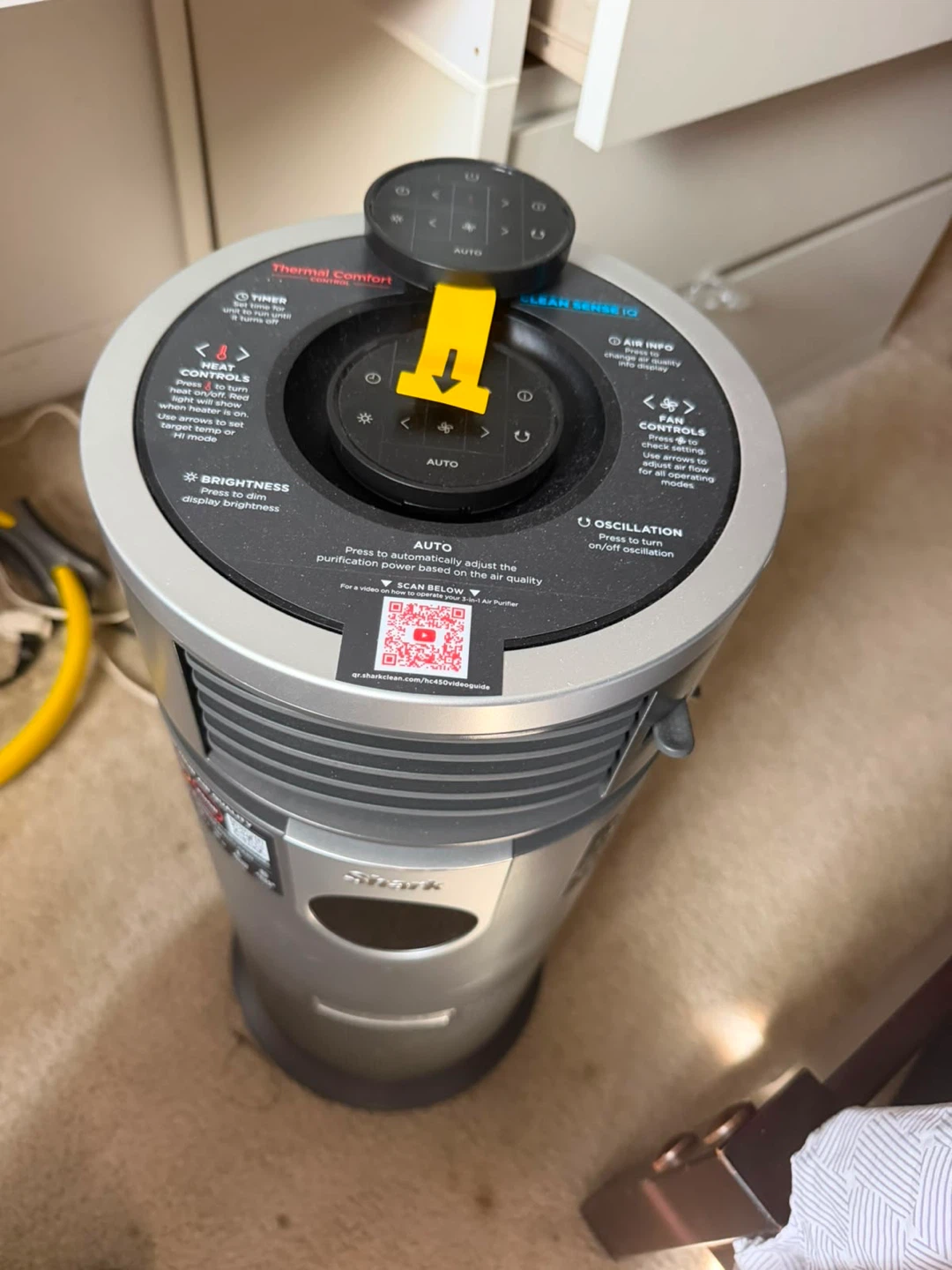 Shark 3-in-1 Air Purifier, Heater & Fan .