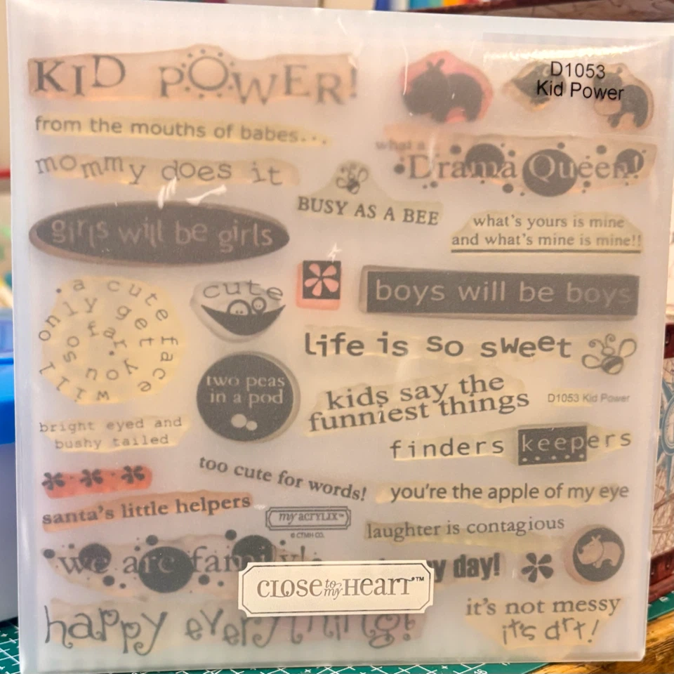 Close to My Heart Kid Power Rubber Stamps