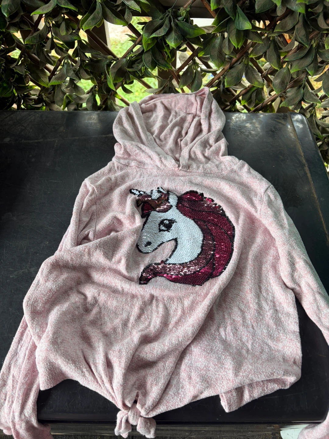 Pink Unicorn Sequin Hoodie