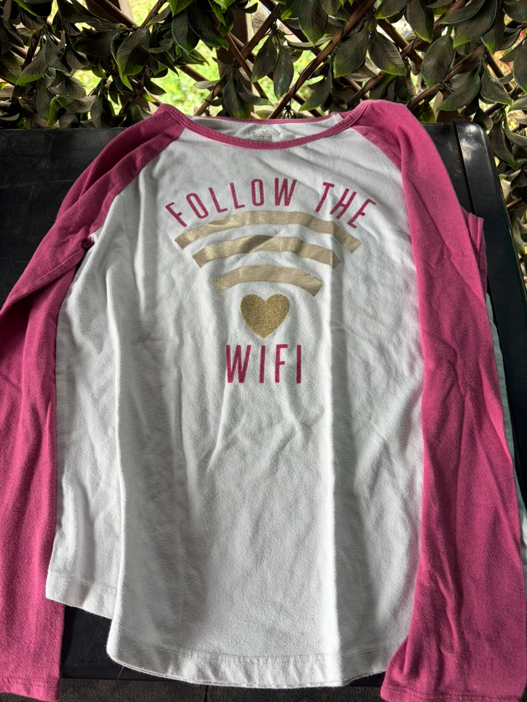 Girls' Long Sleeve "Follow the WiFi" T-Shirt