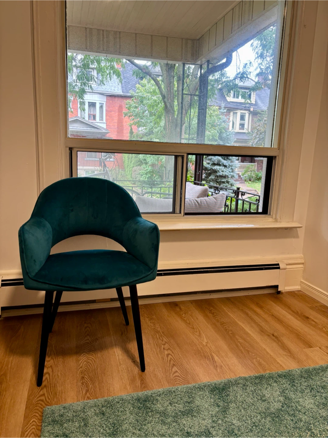 Teal Velvet Accent Chair