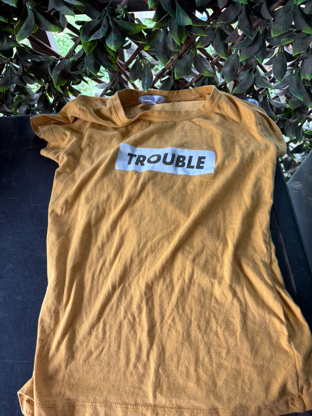 Yellow 'Trouble' T-Shirt