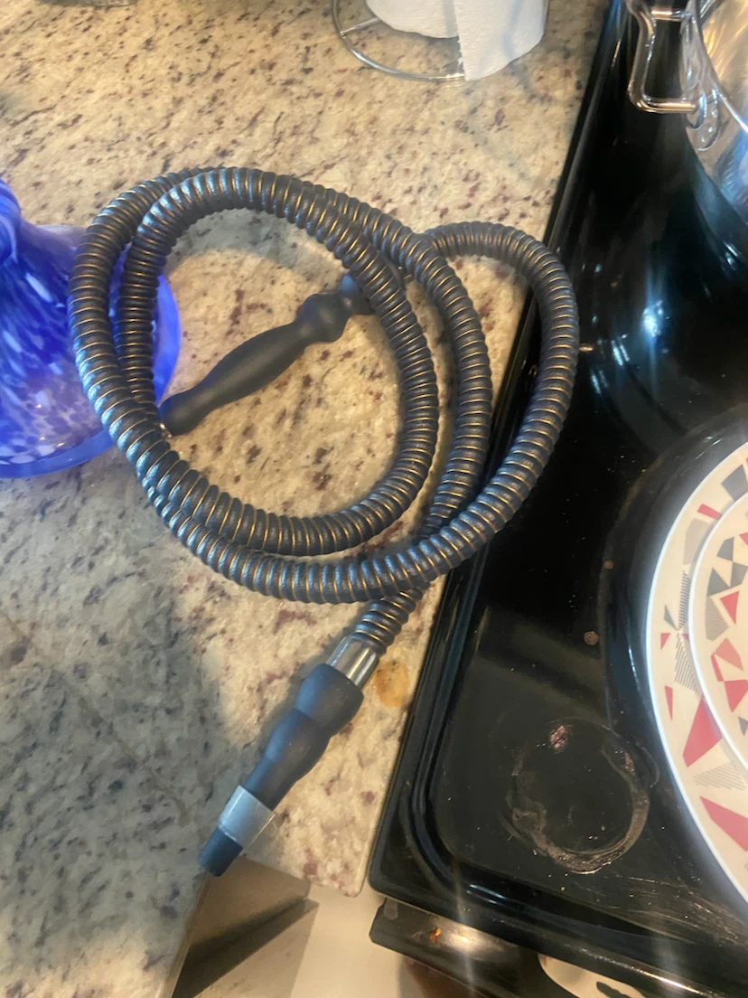 Blue Hookah with Clay Bowl and Hose - photo 2