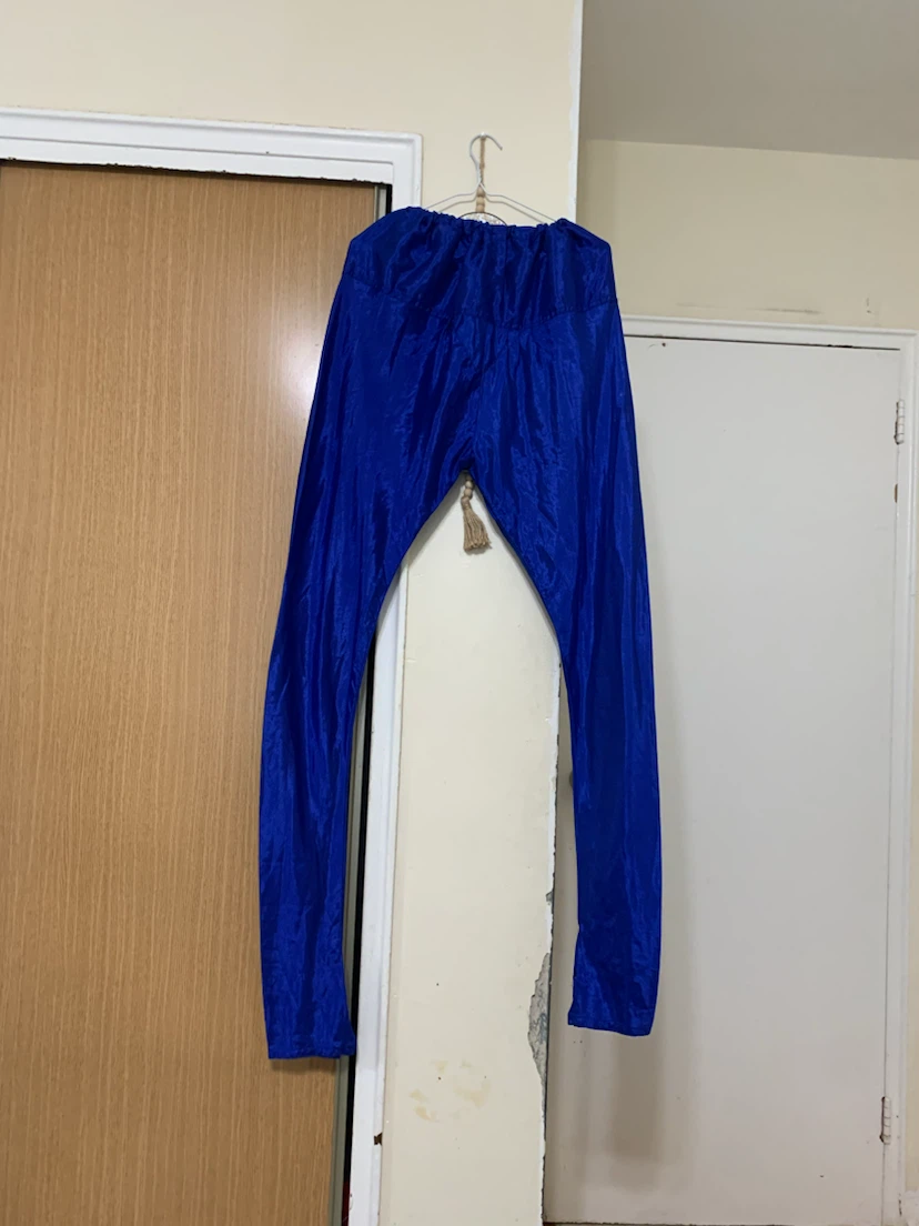 Blue Embroidered Anarkali Suit with Pants - photo 3