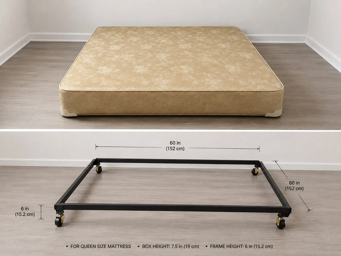 Queen Size Metal Bed Frame - photo 2