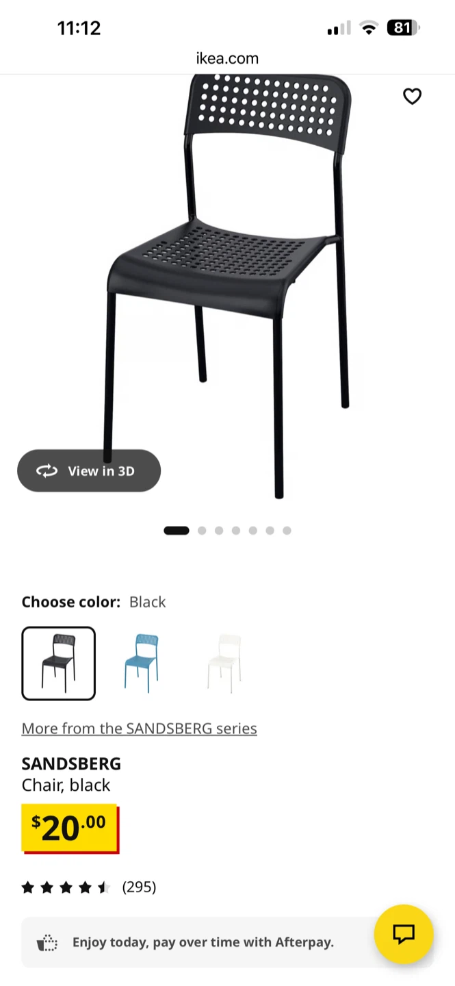IKEA SANDSBERG white table + 4 black chairs - photo 3