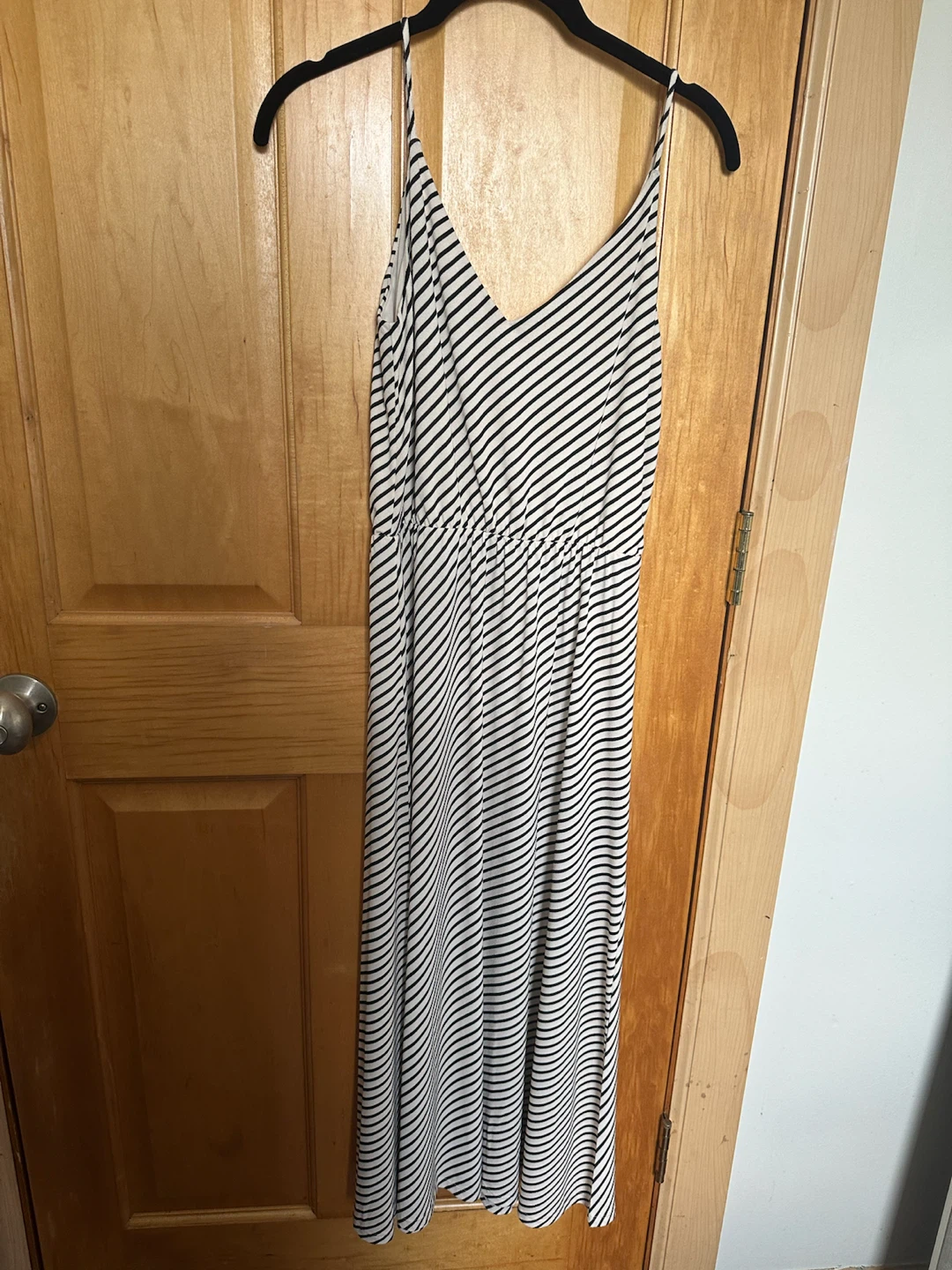 H&M Black & White Striped Maxi Dress, Size XS - photo 2