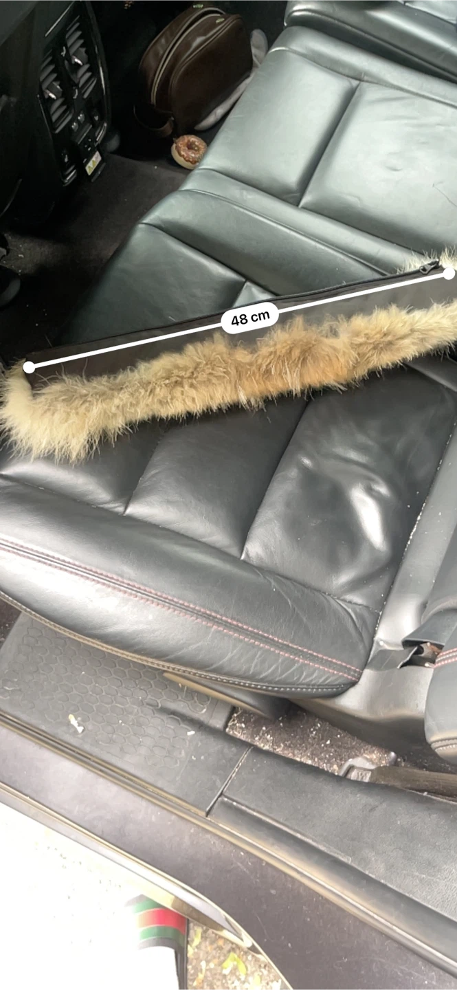 Canada goose Detachable brown fur hood trim - photo 2