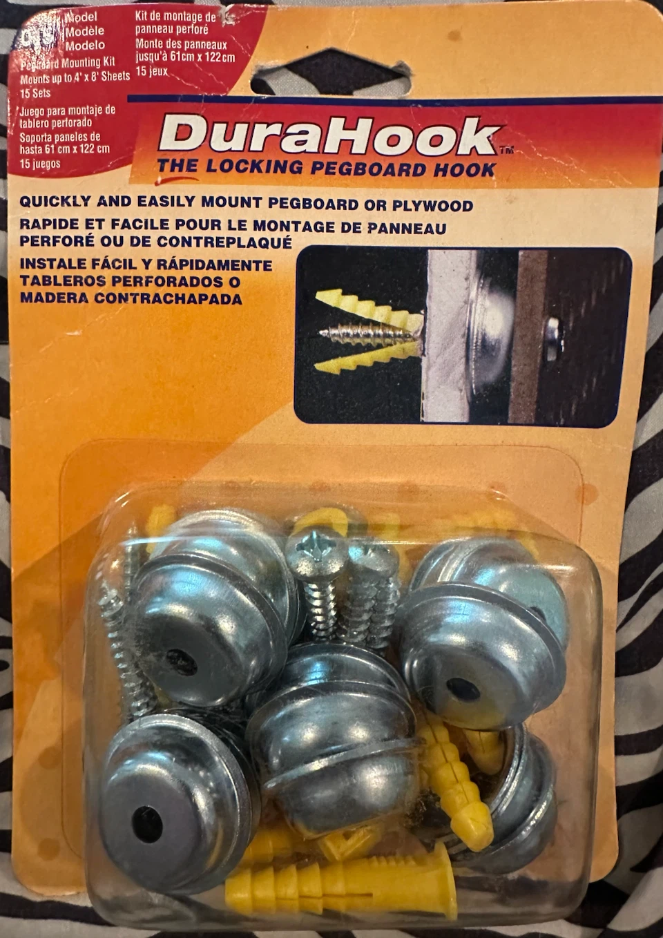 DuraHook Pegboard Mounting Kit - 15 Sets