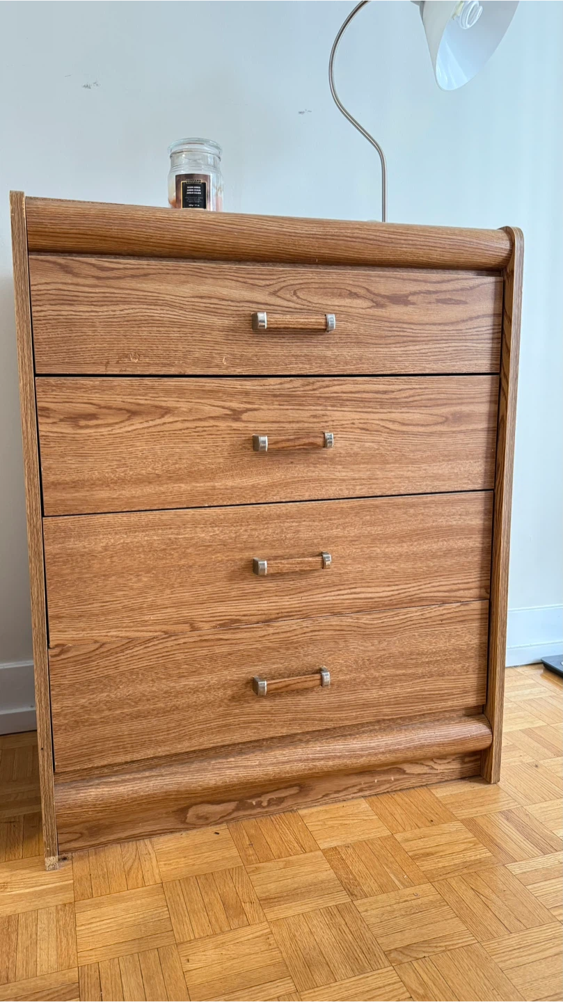 Wooden 4-Drawer Organizer Cabinet