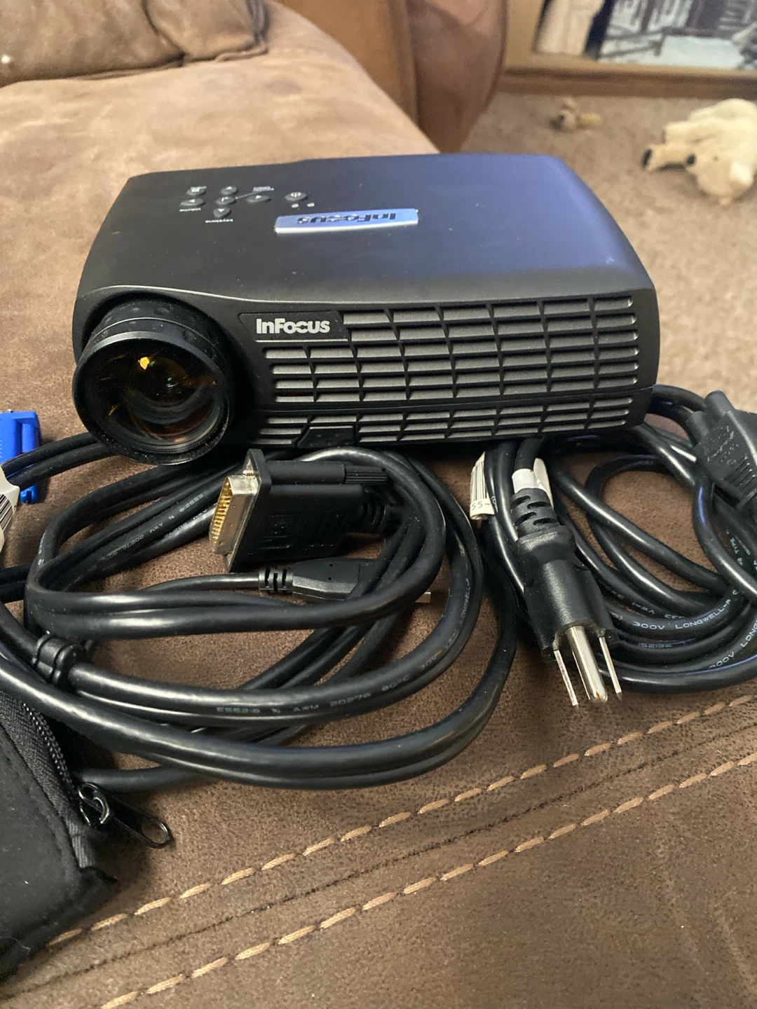 InFocus Projector with Cables and Cases