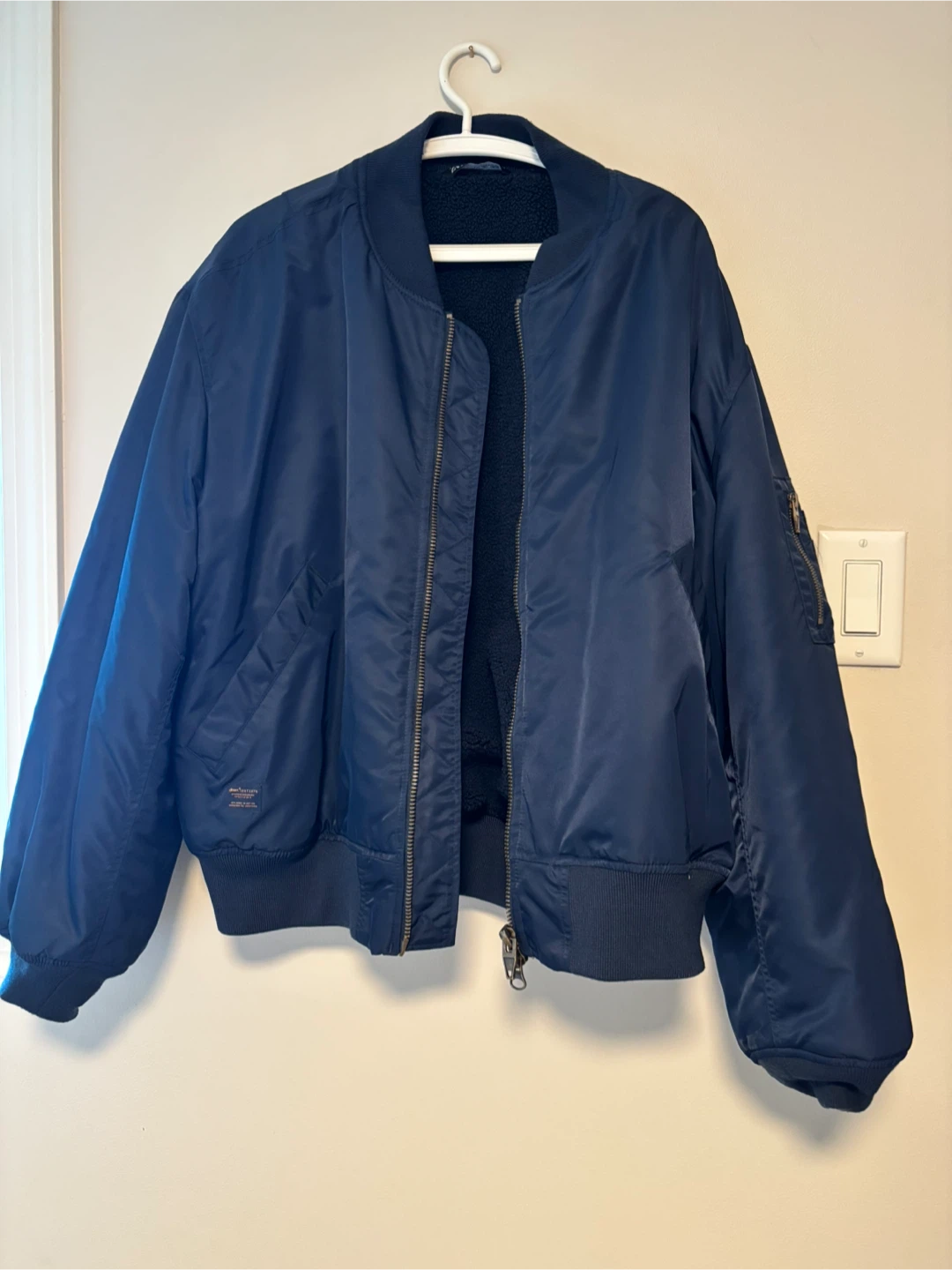 Zara man navyblue jacket size L