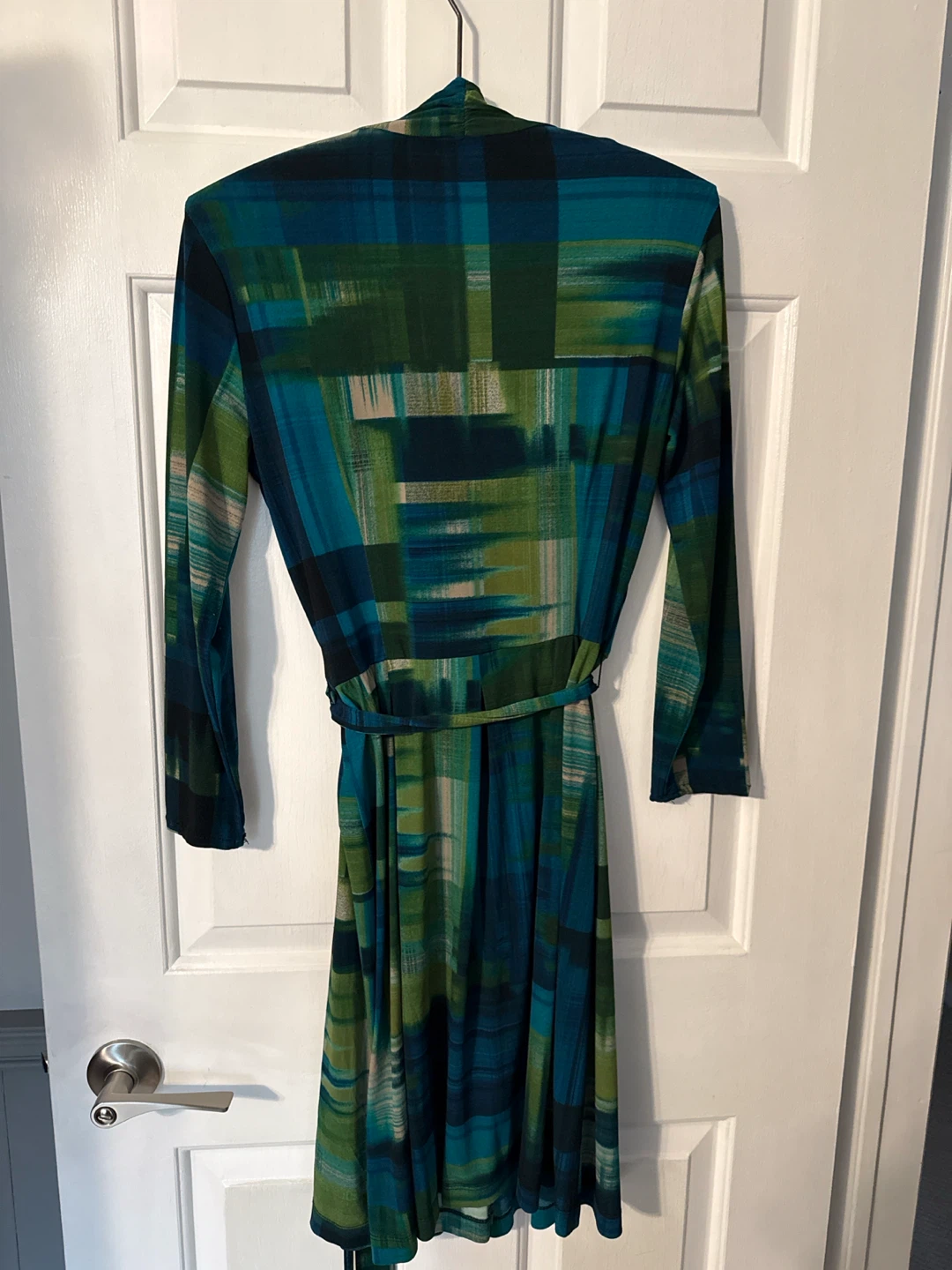 Abstract Print Wrap Dress/Size M - photo 3