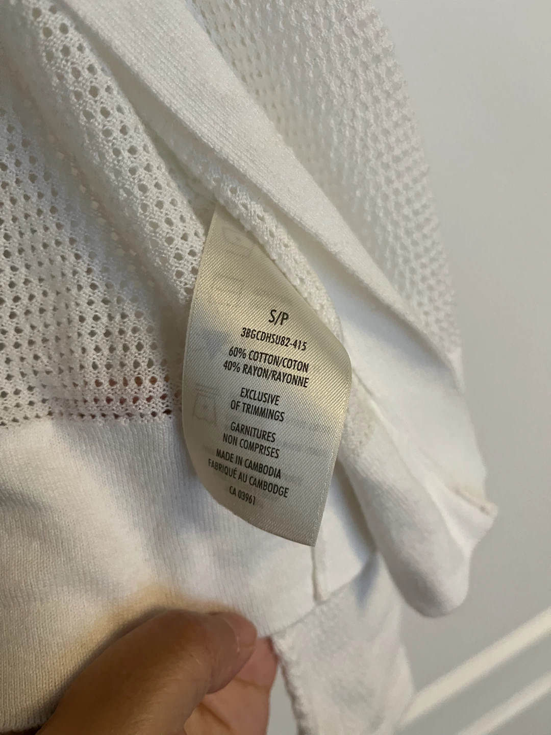 Denver Hayes White Cardigan- Small - photo 3
