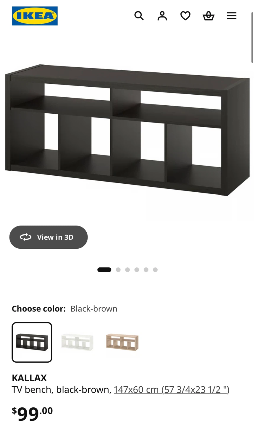 IKEA KALLAX TV Bench