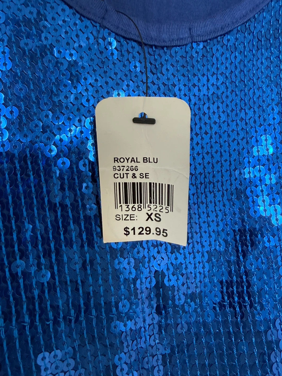 Brand New Royal Blu Sequin Top – XS – NWT - photo 3