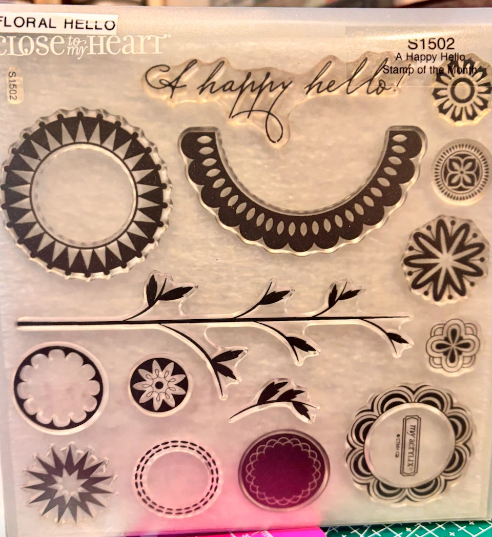 Close to My Heart Floral Hello Stamp Set S1502