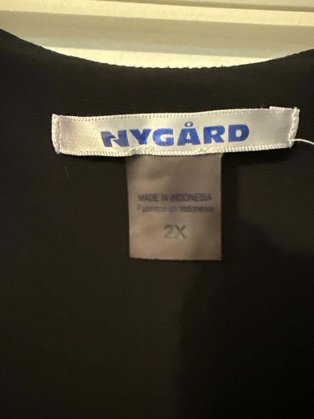 NYGÅRD Blue White Black Striped Top - photo 2