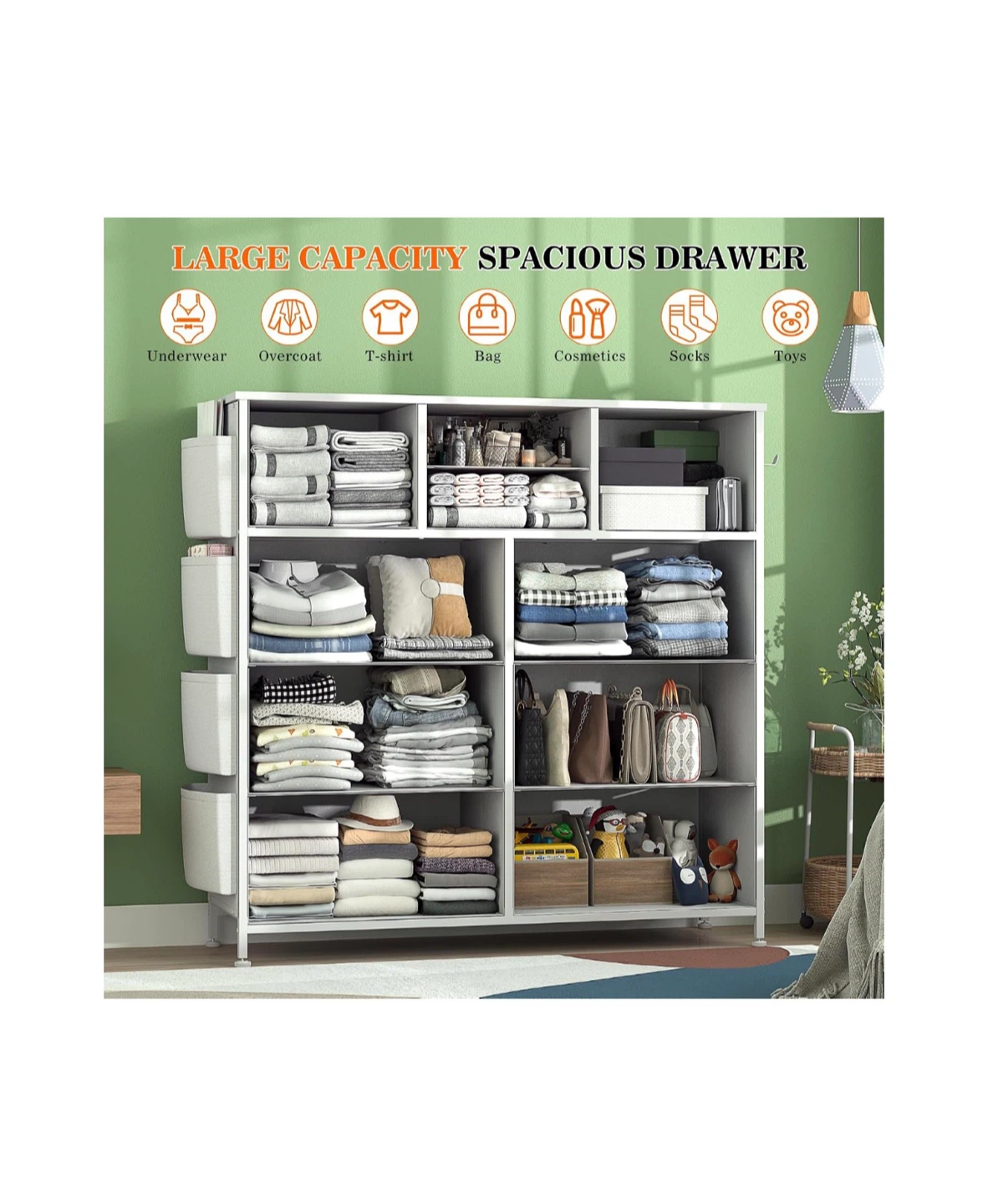 Brand new! White Fabric Drawer Dresser - photo 5