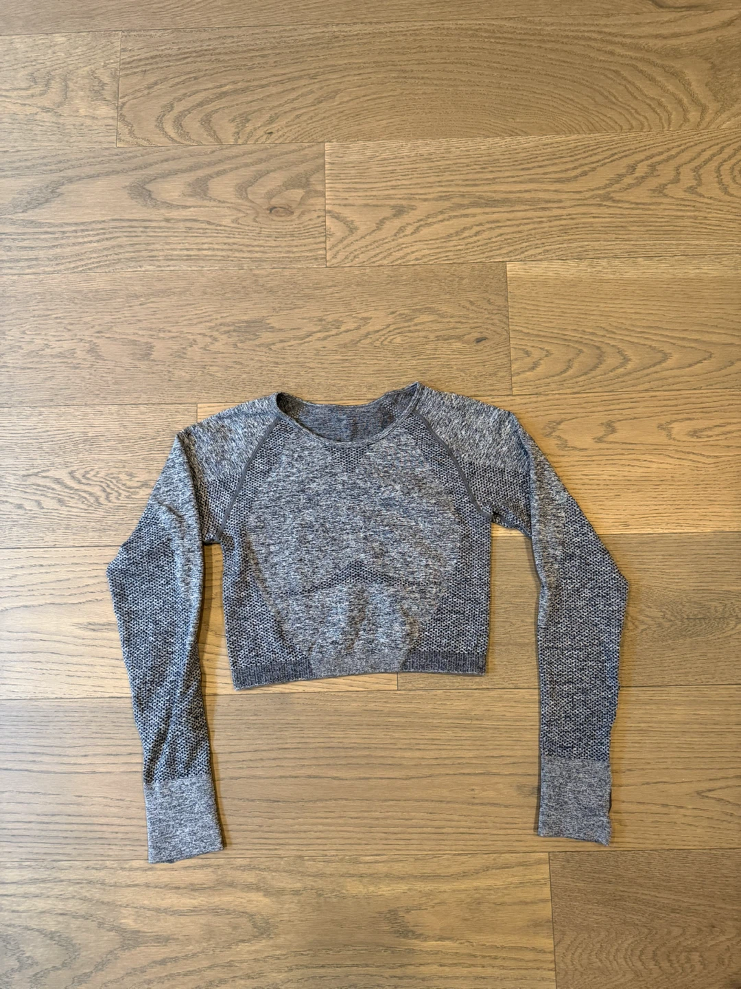 Light Grey Long Sleeve Athletic top