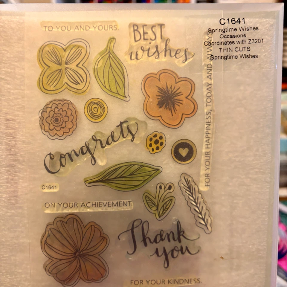 Springtime Wishes Clear Stamp Set