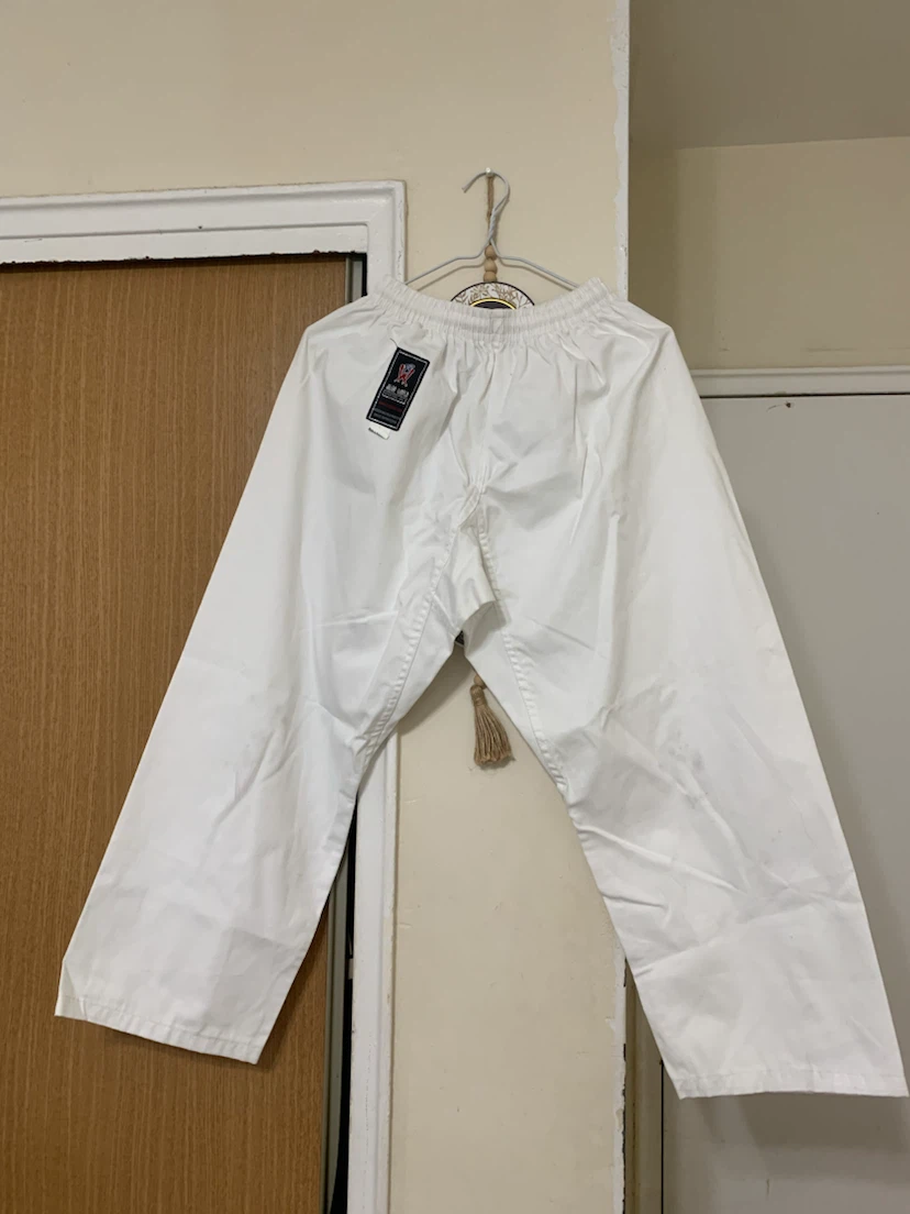 White Karate Gi with Belt - photo 2