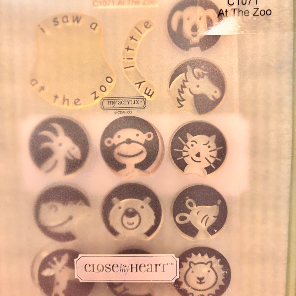 Close to My Heart At The Zoo Acrylic Stamps C1071