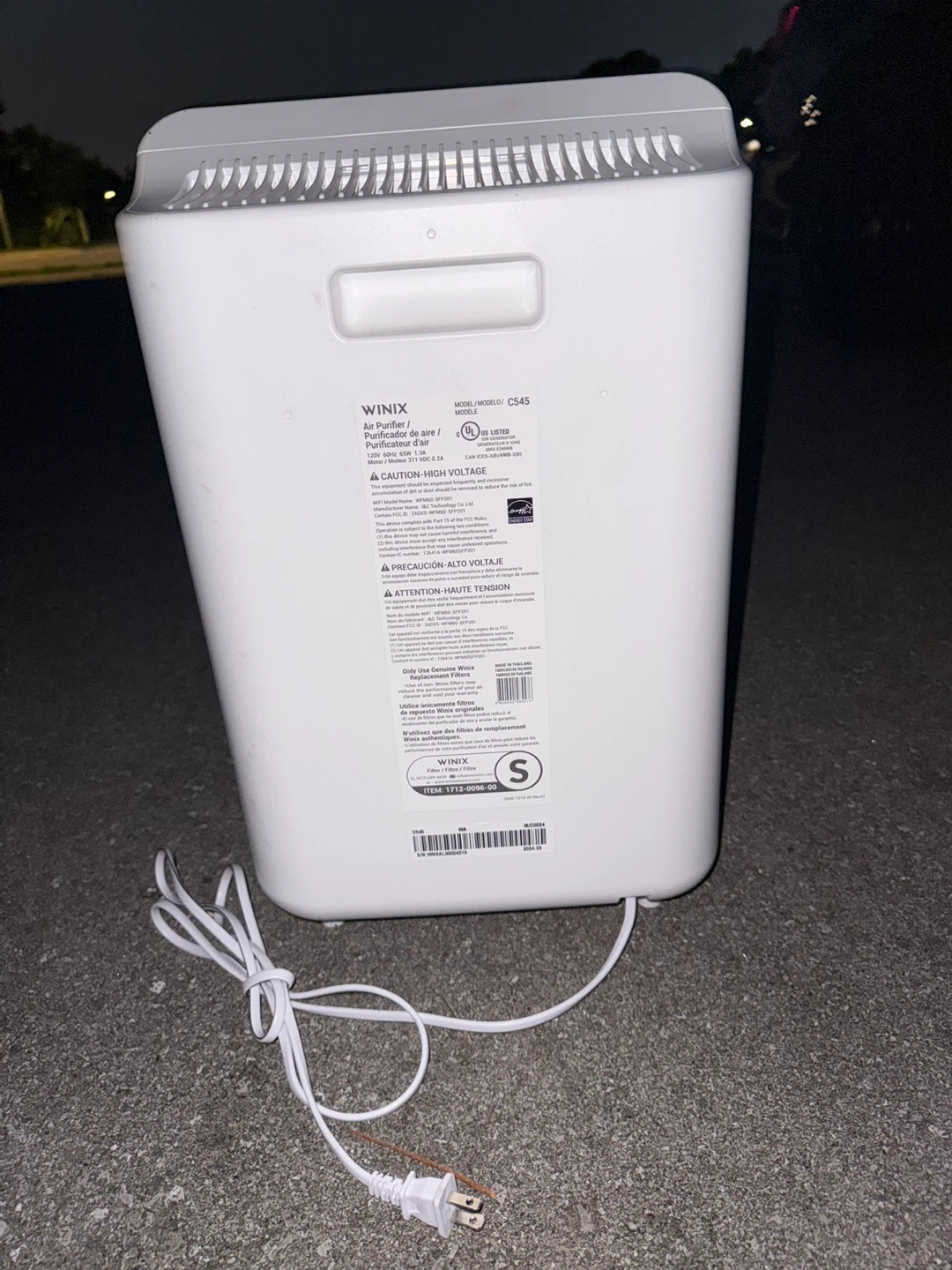 Winix Air Purifier