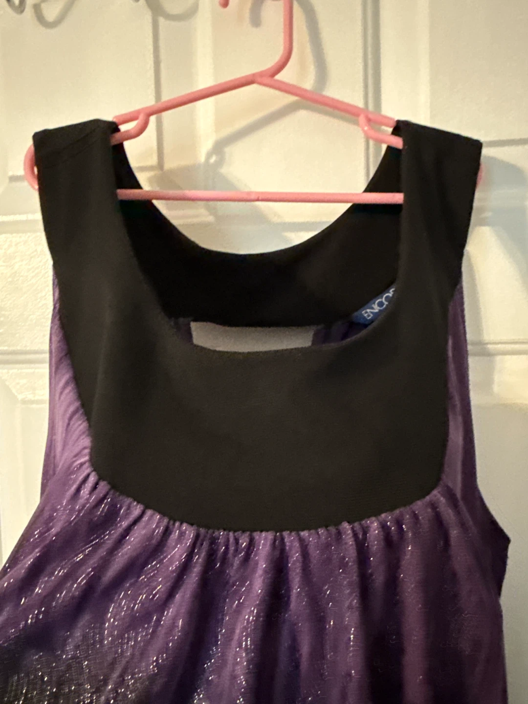 ENCORE Purple & Black Ombre Sparkle Tank Top - photo 2
