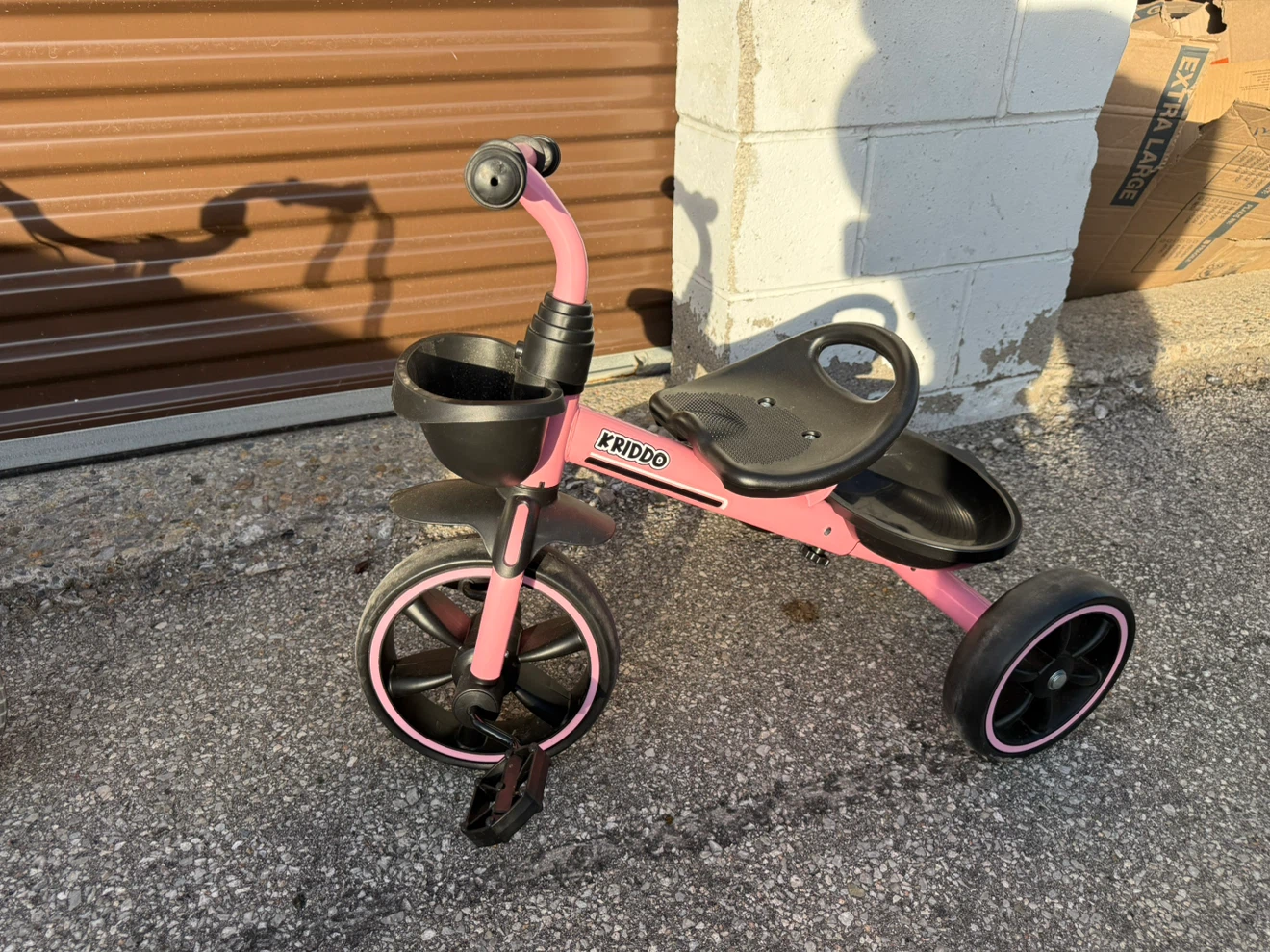 Pink KRIDDO Kids Tricycle