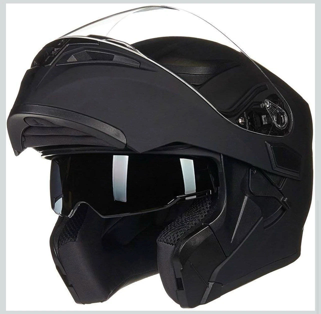 Brand new! ILM Motorcycle Helmet - Matte Black - Size M - photo 2