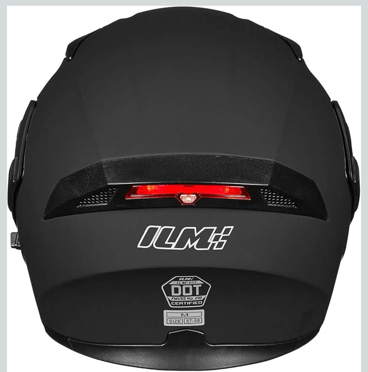 Brand new! ILM Motorcycle Helmet - Matte Black - Size M - photo 5