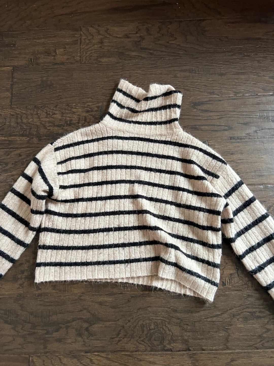 H&M Striped Turtleneck Sweater
