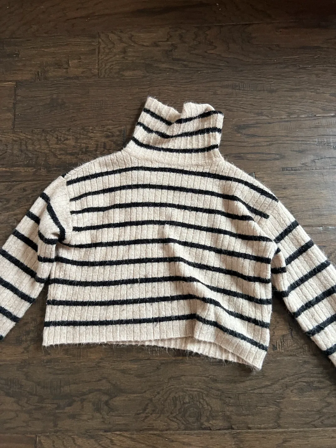 H&M Striped Turtleneck Sweater