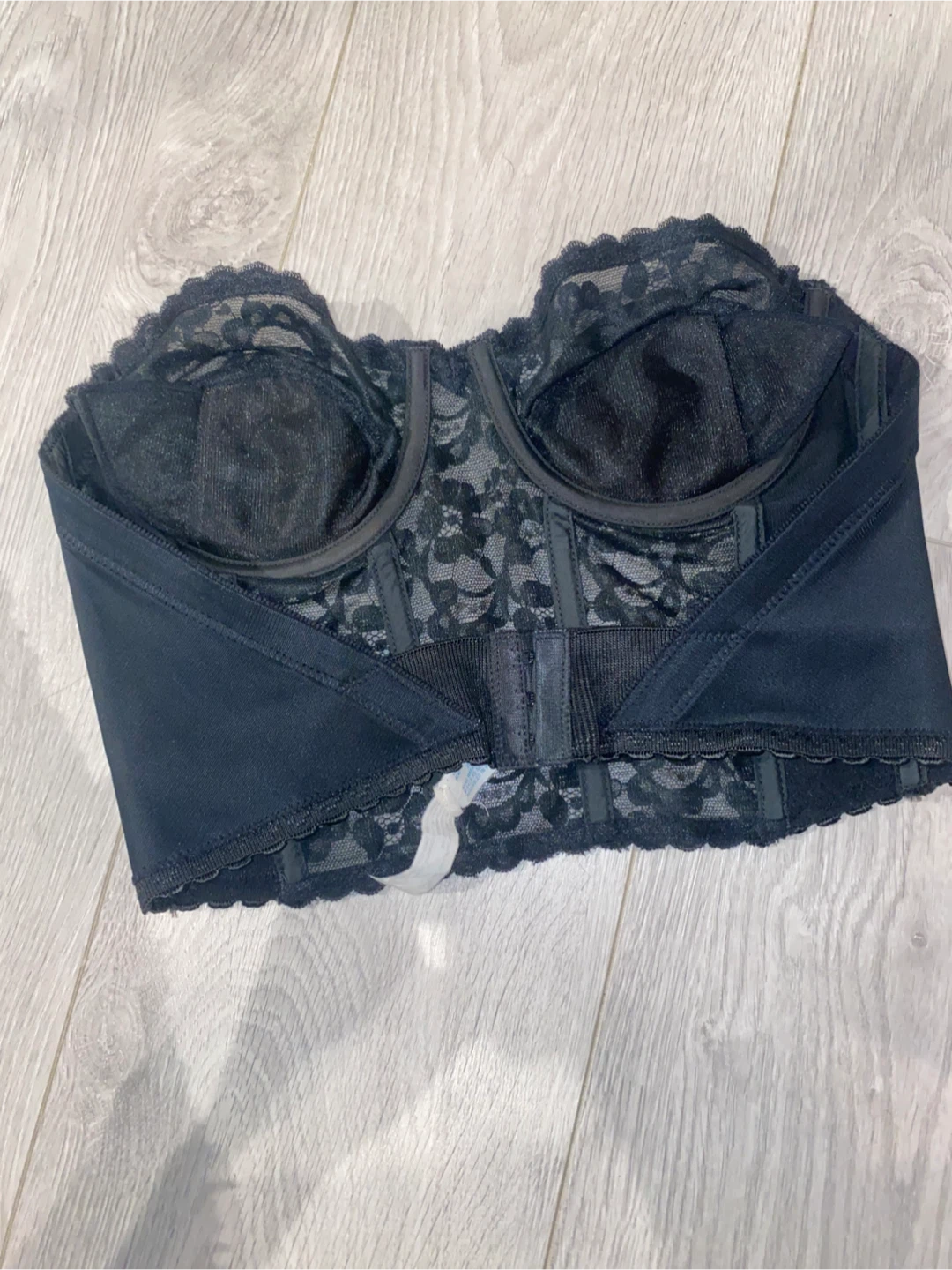 Vintage Black Lace Bustier - photo 2