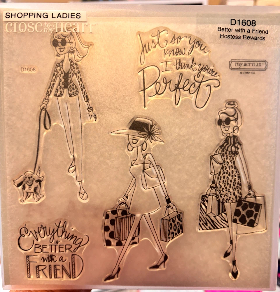 Close to My Heart Shopping Ladies Stamp Set D1608