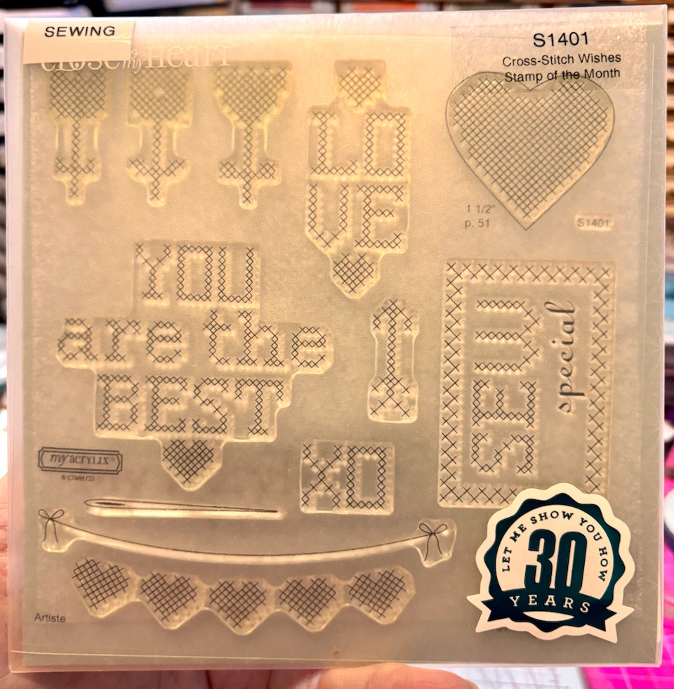 Close My Heart Cross-Stitch Wishes Stamp Set S1401