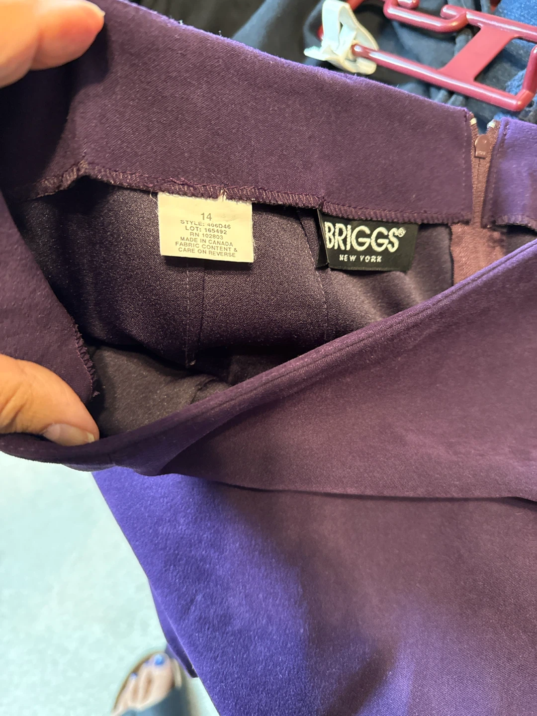 Briggs New York Purple Skirt - Size 14 - photo 2