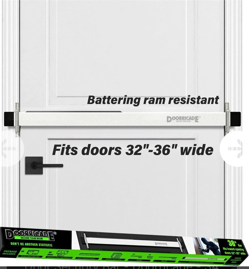 Door Security Bar - DoorRcade - Fits 32"-36" Doors - photo 2