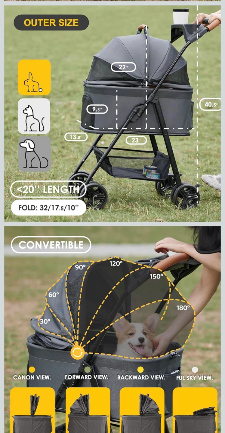 Convertible Pet Stroller/Carrier - photo 3