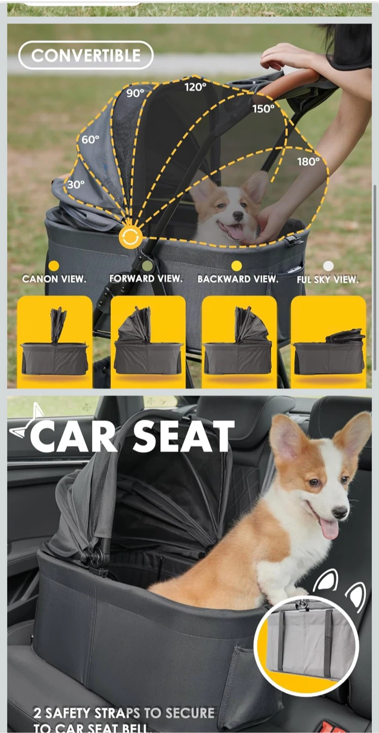 Convertible Pet Stroller/Carrier - photo 4