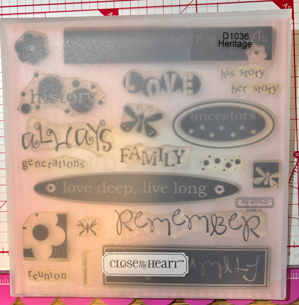 My Acrylix Heritage D1036 Stamp Set