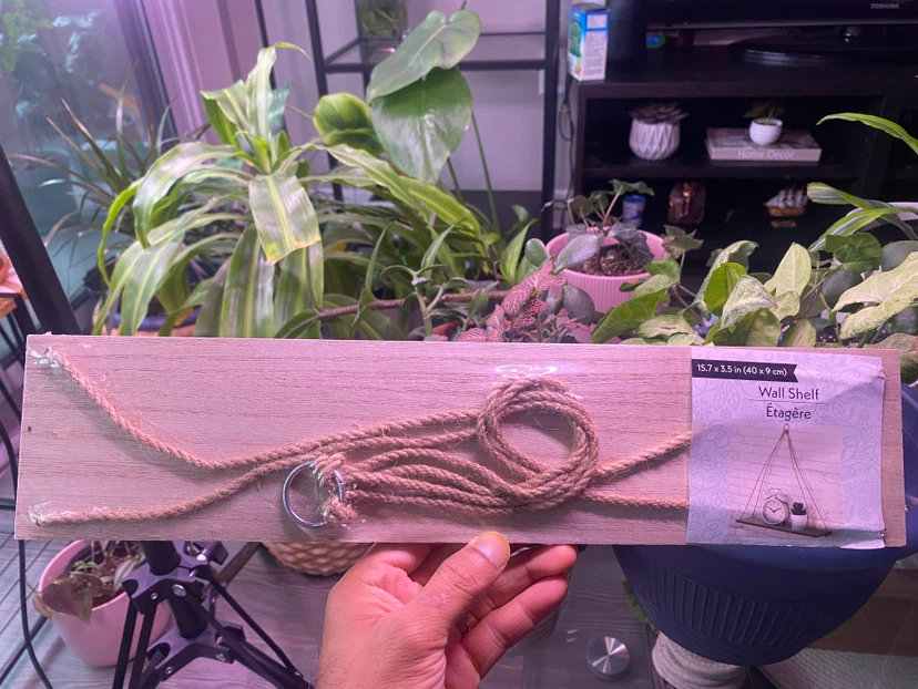 Brand new Wall Shelf with Rope