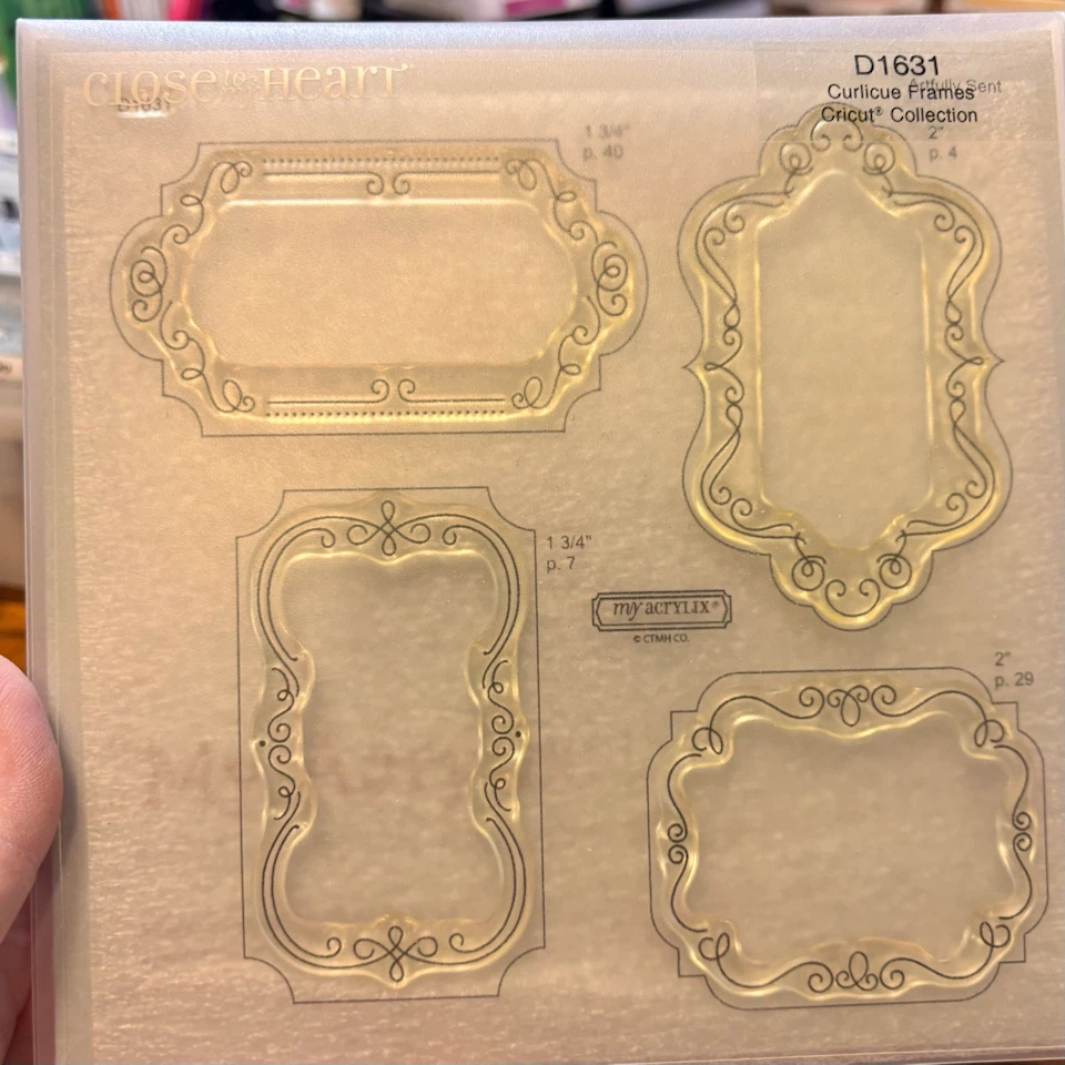 Close to My Heart D1631 Curlicue Frames Stamp Set