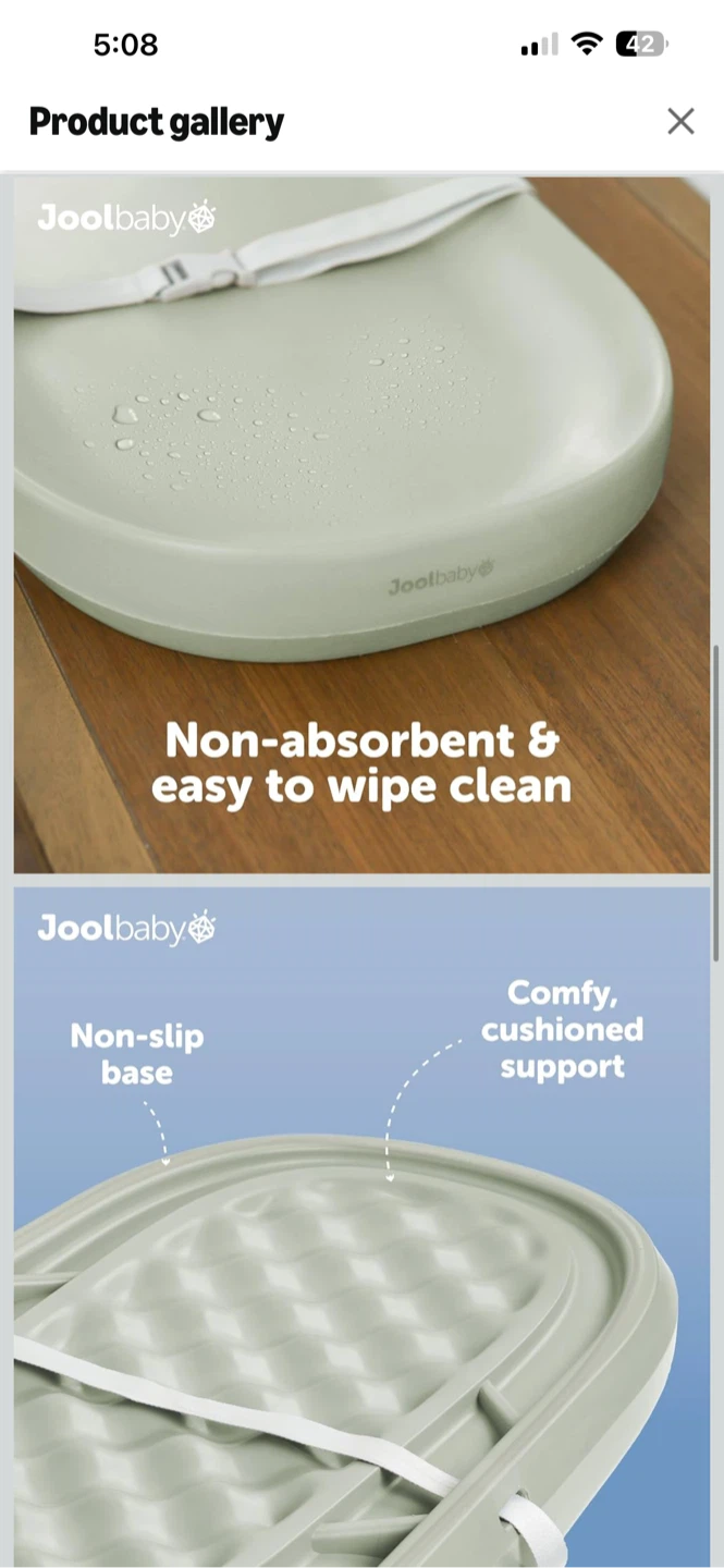 NEW! Jool Baby Waterproof Changing Pad - Sage - photo 3