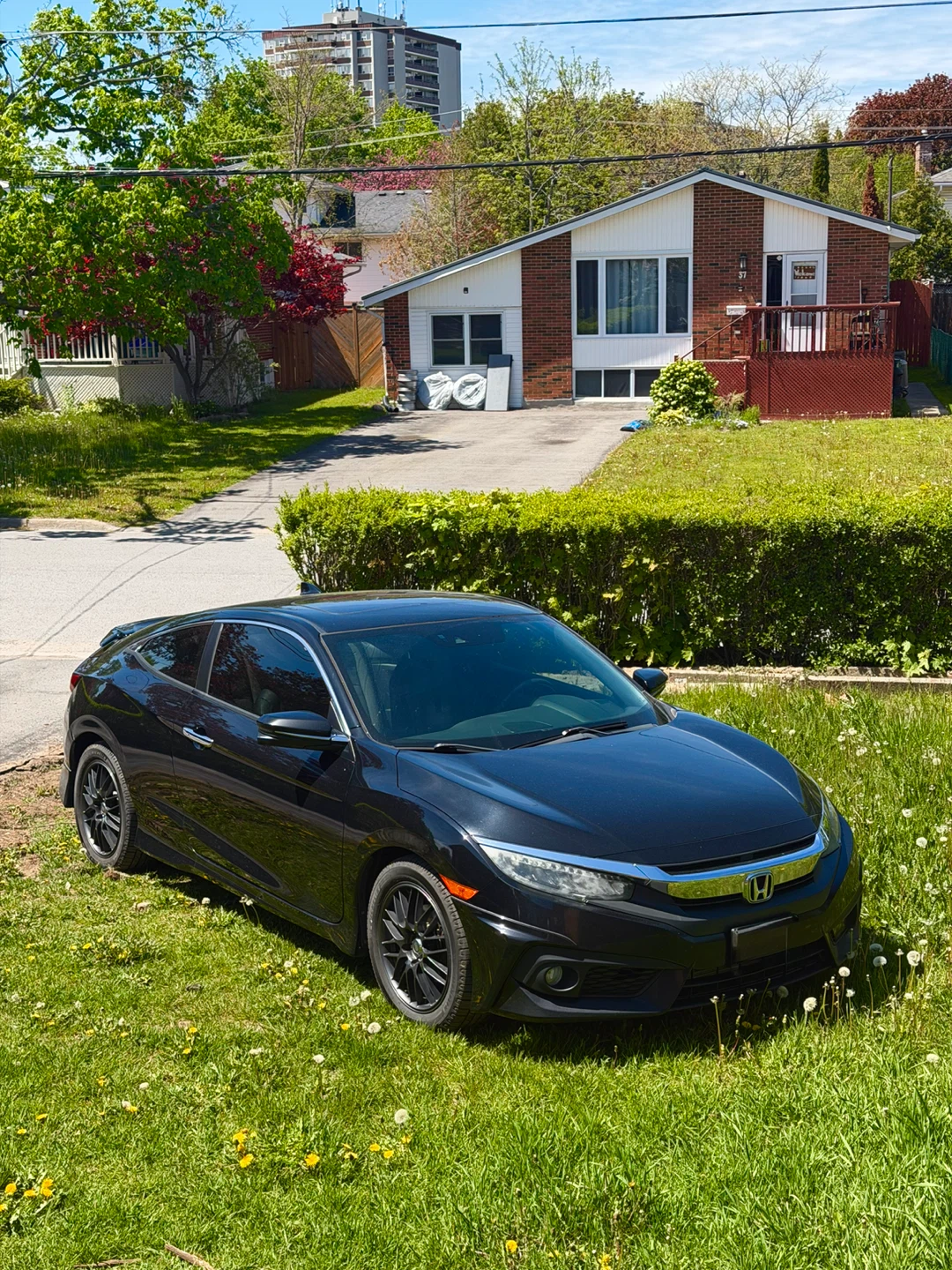 Black Honda Civic Coupe