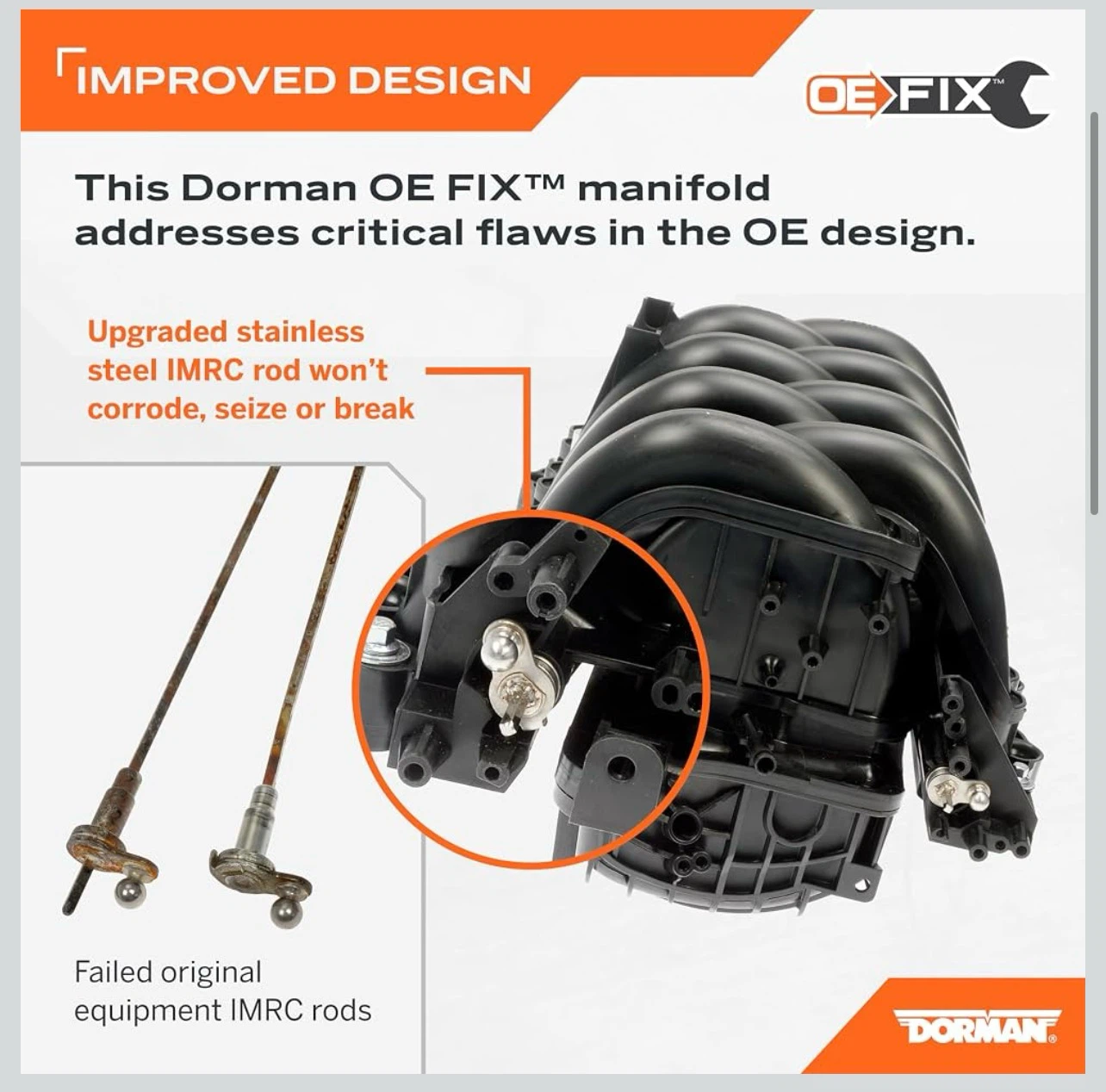 Brand new! Dorman OE FIX Intake Manifold - photo 2